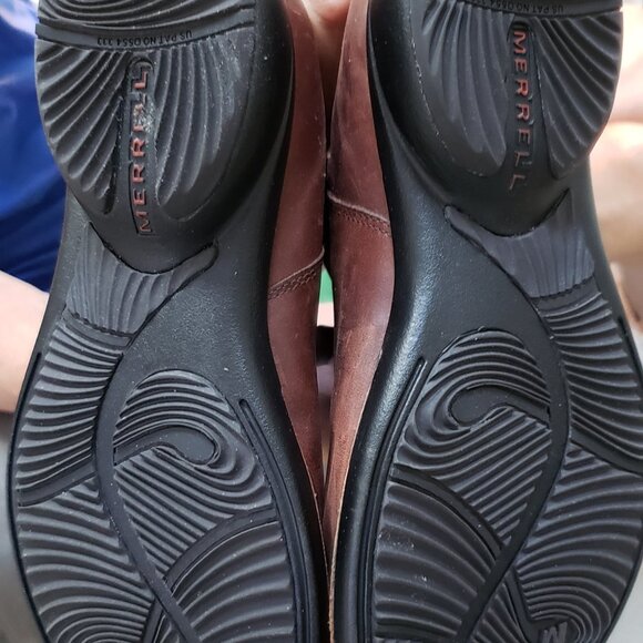 Merrill Tetra Launch Waterproof Cherry Brown Boots - Size 8M (Euro 38.5) - Picture 4 of 6